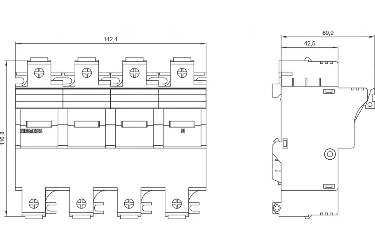 Siemens 3NW7901 — Цилиндрические предохранители и основания