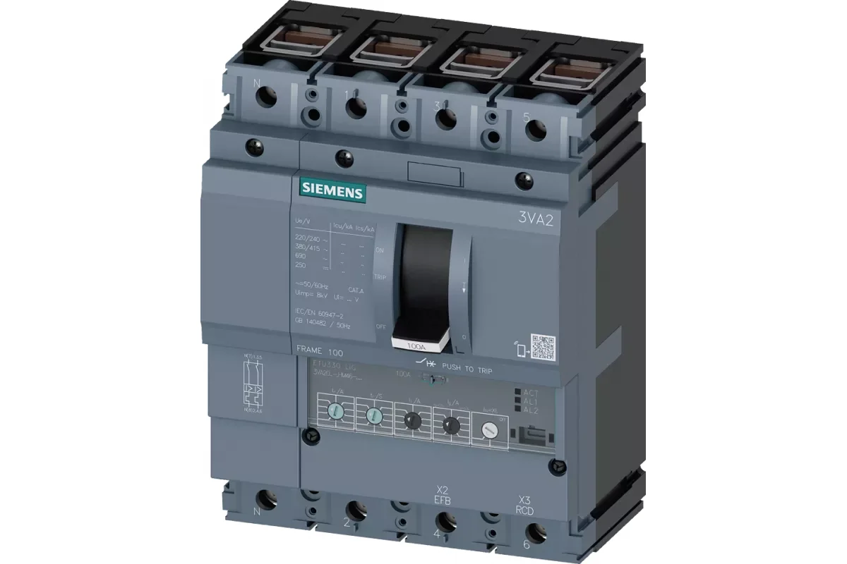 Siemens 3VA2063-8HM36-0AA0 — 3VA автоматические выключатели в литом корпусе до 250 A