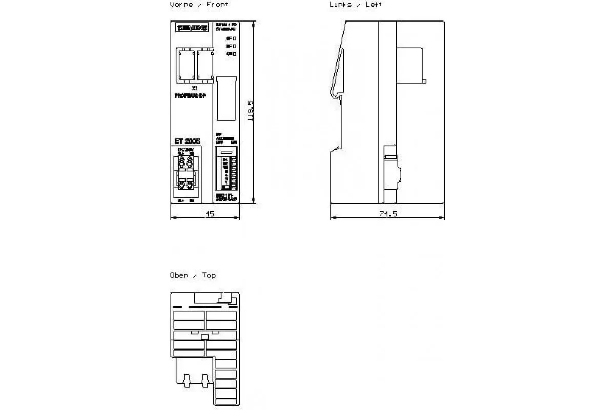Siemens 6ES7151-1AA06-0AB0 — промышленный компонент