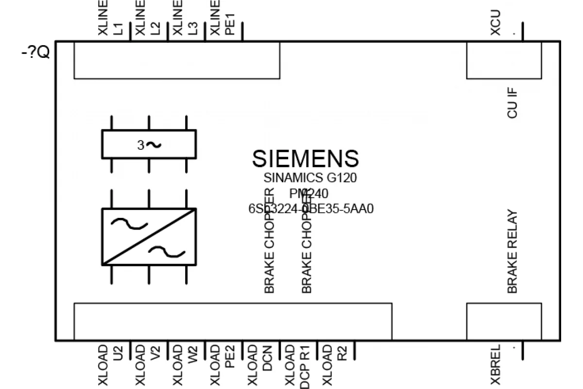 Siemens 6SL3224-0BE35-5AA0 — промышленный компонент