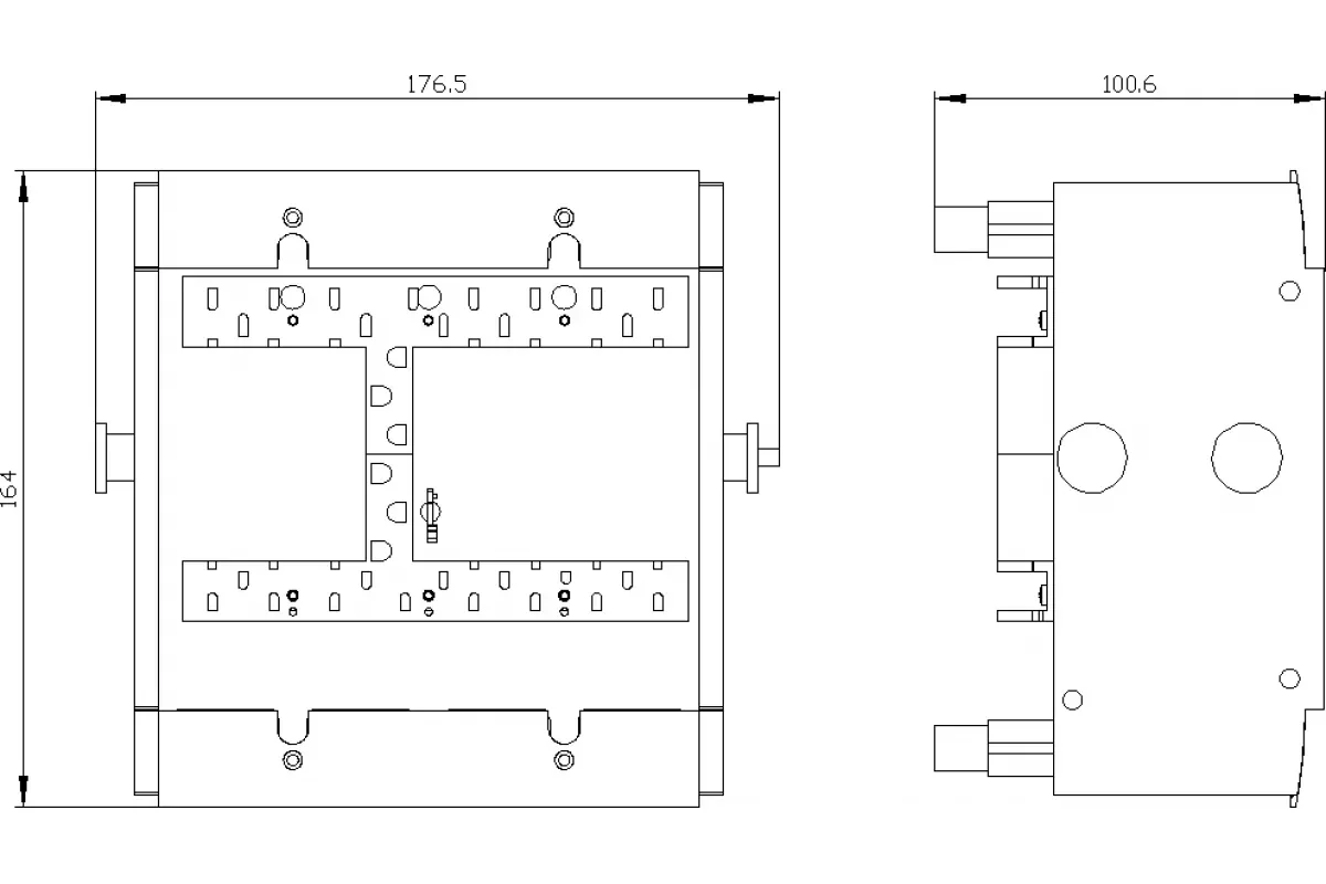 Siemens 3VA9214-0KP00 — Втычной цоколь полный комплект принадлежность для