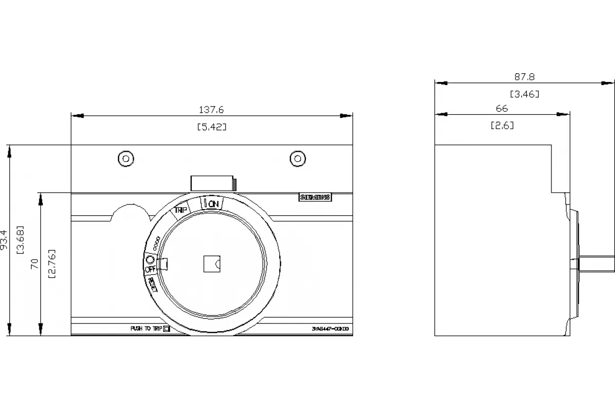 Siemens 3VA9467-0HA10 — Моторный привод