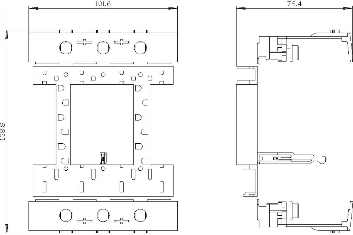 Siemens 3VA9114-0JJ12 — Клемма для круглого провода больш