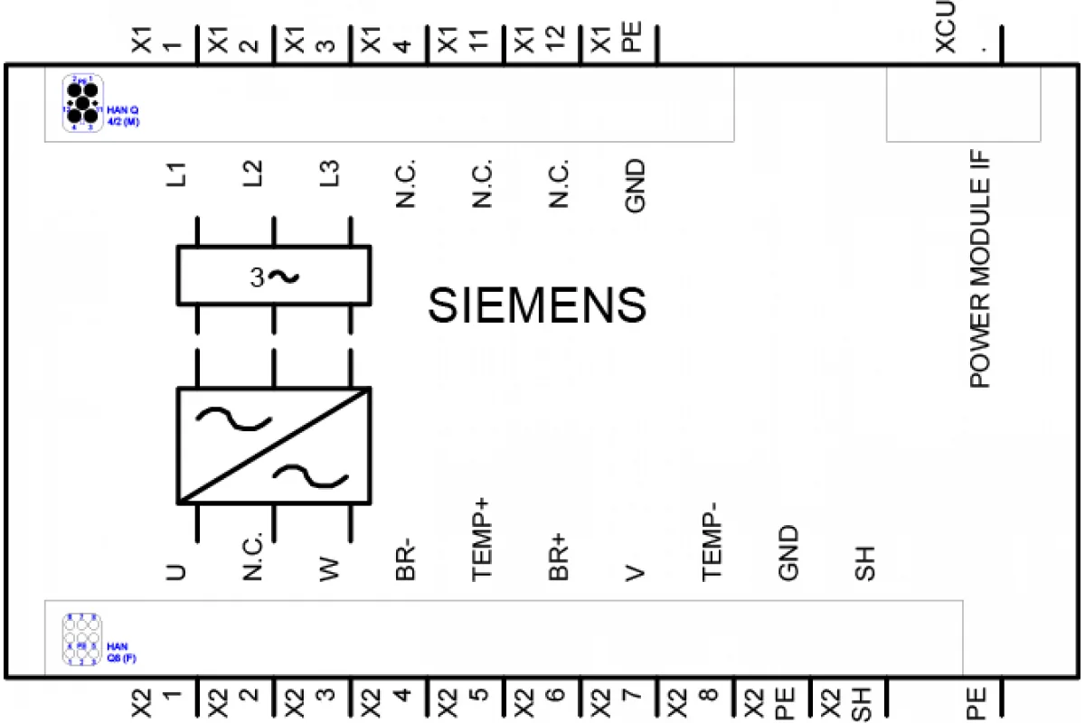 Siemens 6SL3525-0PE24-0AA1 — Силовые модули PM250D