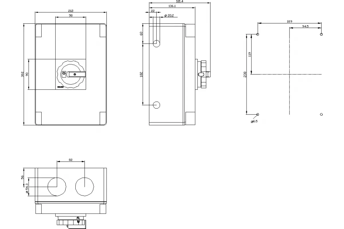 Siemens 3LD2566-3VB51 — Главный выключатель