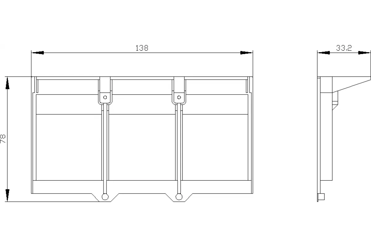 Siemens 3VA9481-0WF40 — Крышка клеммника увелич