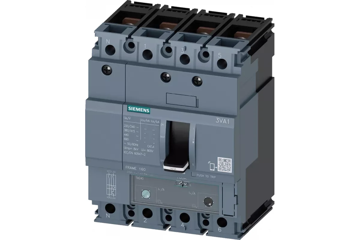 Siemens 3VA1110-3FF42-0AA0 — 3VA автоматические выключатели в литом корпусе до 250 A