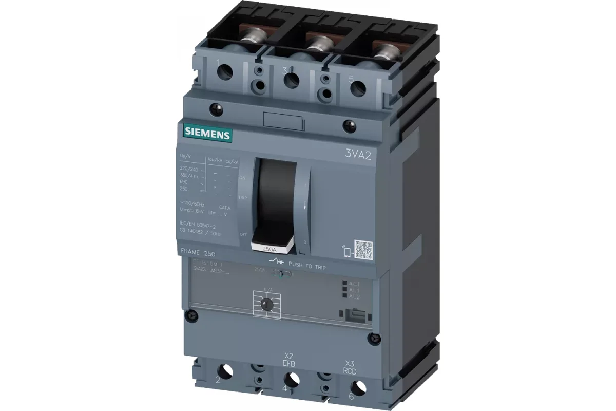 Siemens 3VA2216-0MN32-0AA0 — компонент энергетического оборудования