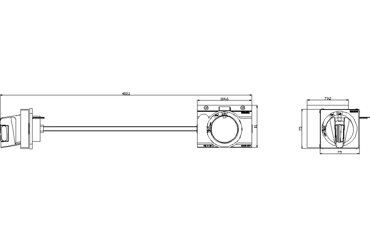Siemens 3VA9267-0PK15 — Поворотный привод с установкой на боковую стенку авар