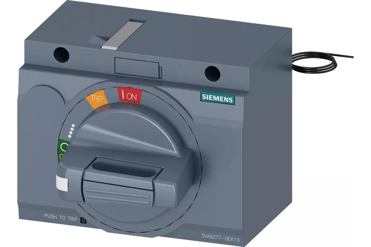 Siemens 3VA9277-0EK25 — Фронтальный поворотный привод для аварийного отключения с устройством блокировки двери
