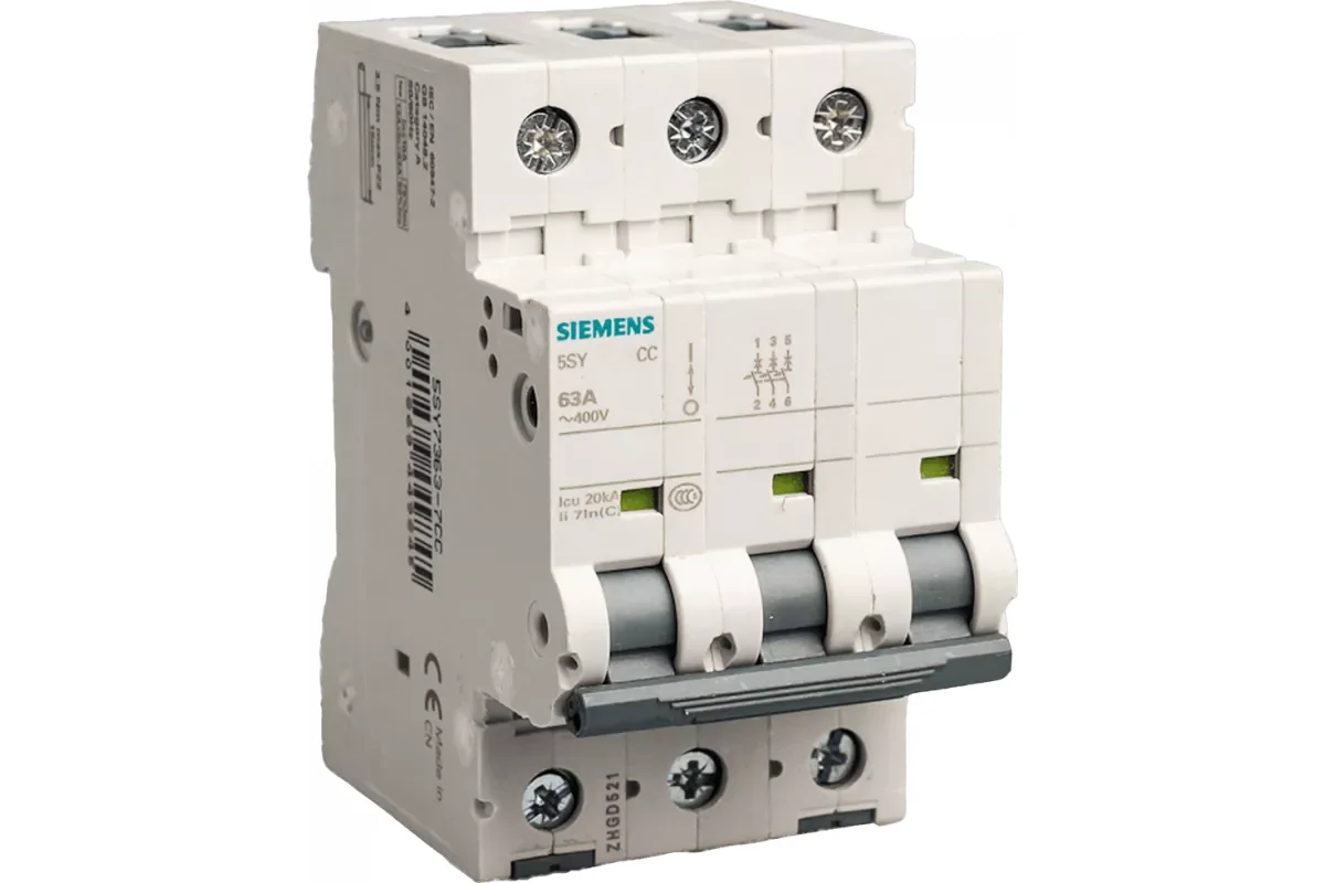 Siemens 5SY6363-8CC — компонент энергетического оборудования