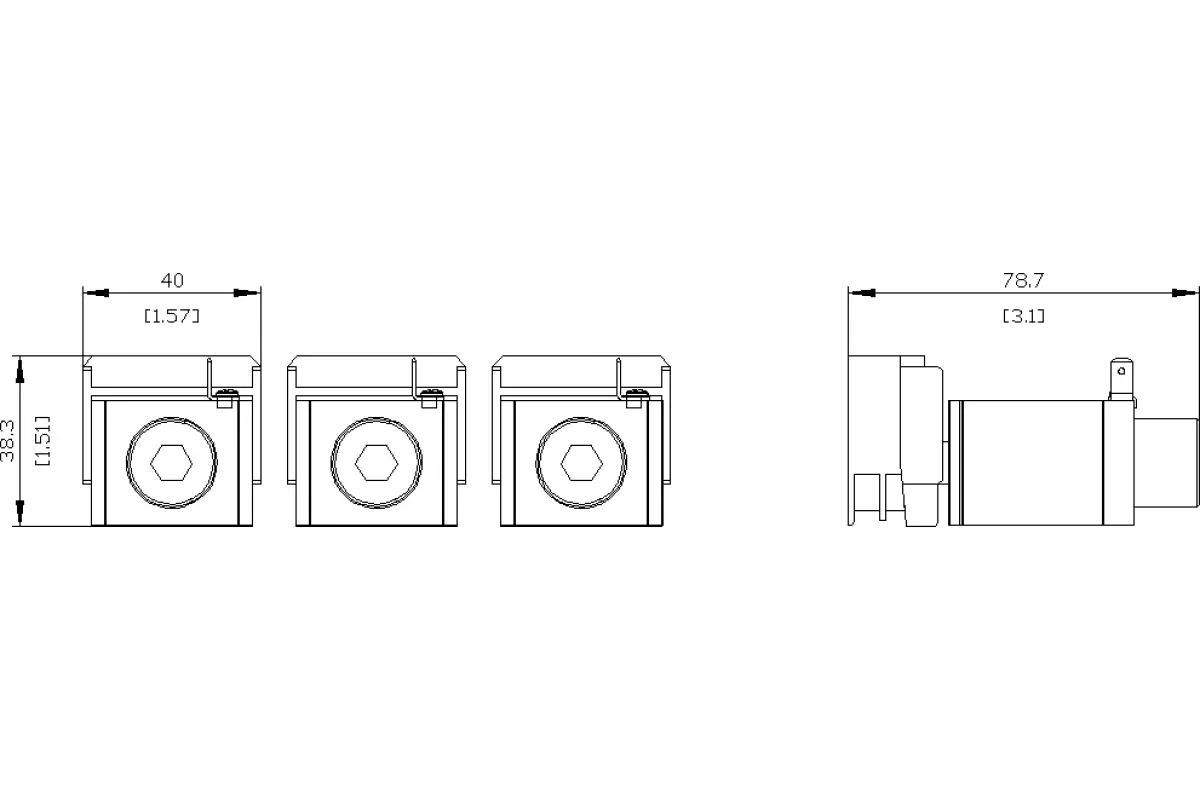 Siemens 3VA9373-0JF60 — Клемма для проводов круглого сечения