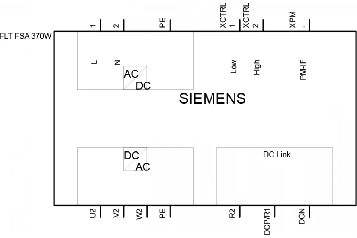 Siemens 6SL3210-1RH31-4UL0 — SINAMICS G120 модуль питание