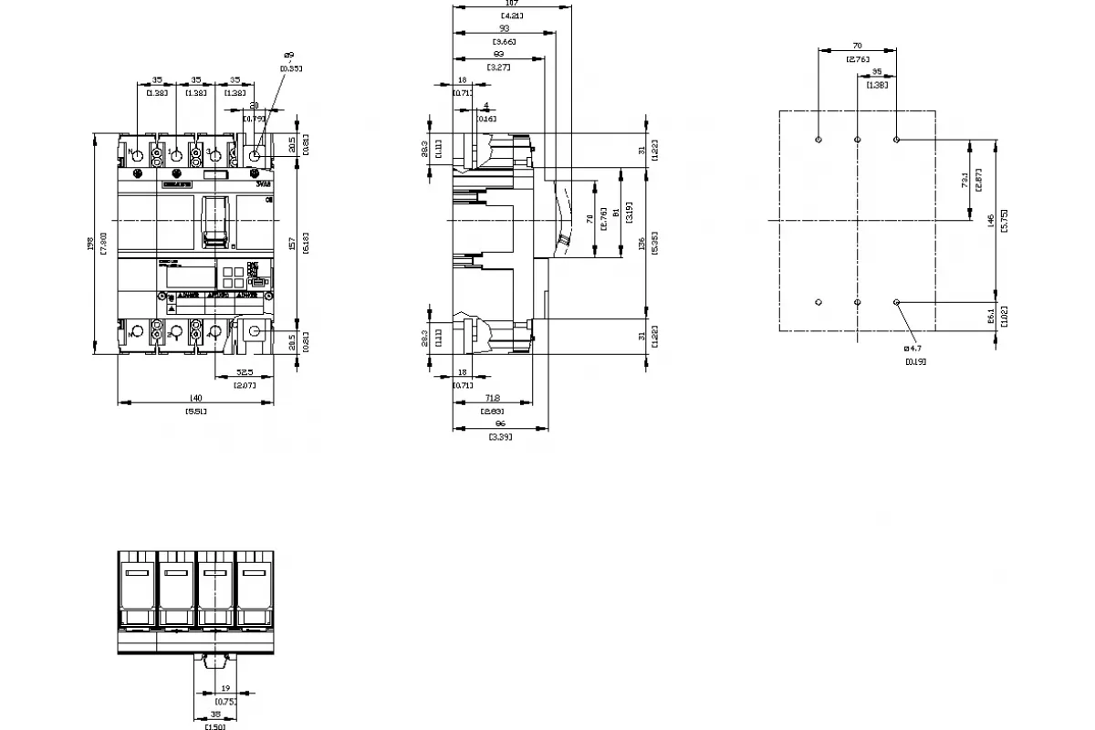 Siemens 3VA6140-8JQ41-2AA0 — Автоматический выключатель