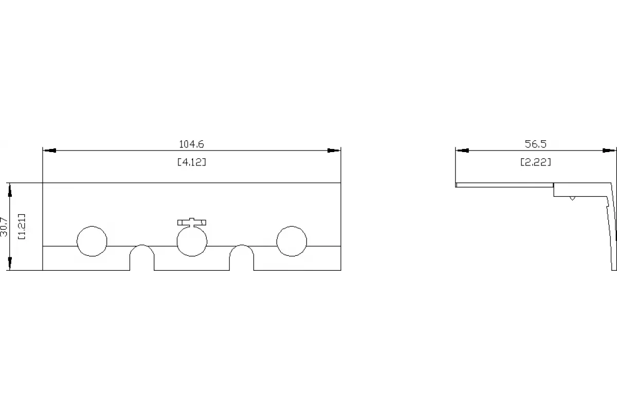 Siemens 3VA9270-0WC00 — Клемма для вспомогательных проводов для плоских винтовых контактов