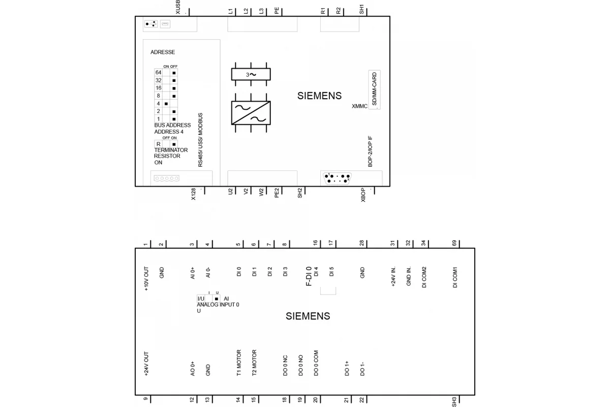 Siemens 6SL3210-1KE12-3AF1 — промышленный компонент