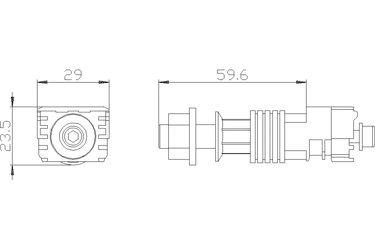 Siemens 3VA9201-0QE20 — Задняя клемма плоская длинн