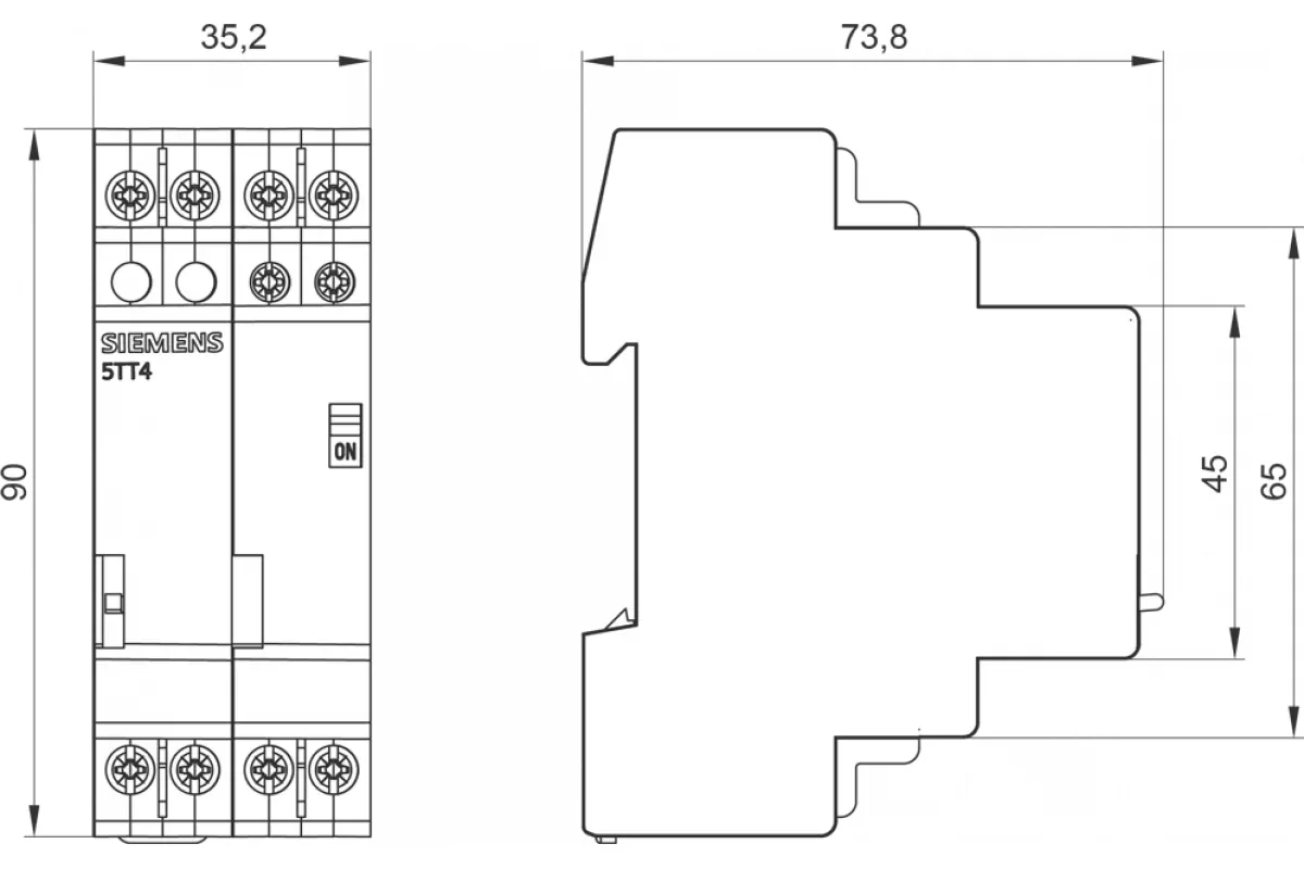 Siemens 5TT4454-0 — Дистанционные выключатели 5TT4 1