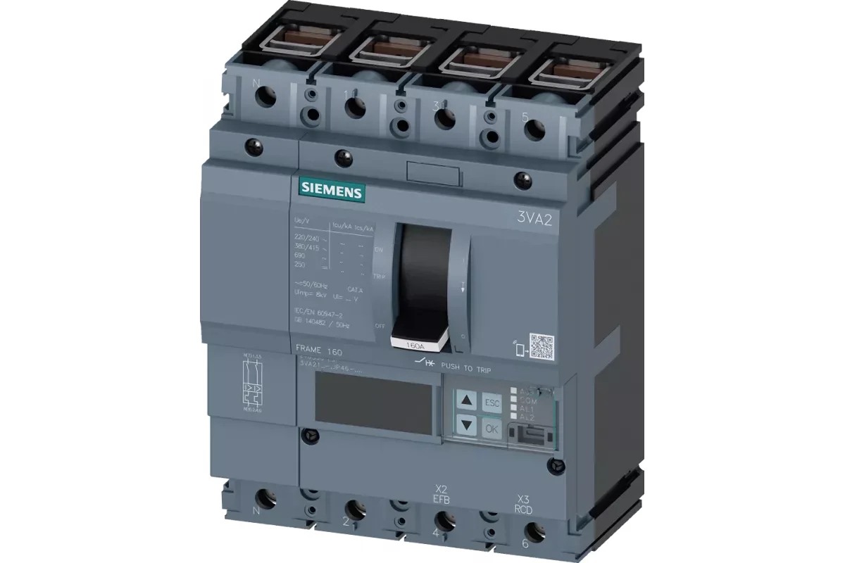 Siemens 3VA2163-8JP42-0AA0 — 3VA автоматические выключатели в литом корпусе до 250 A