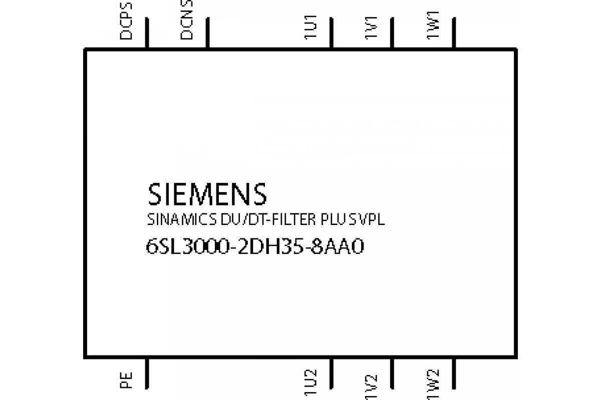 Siemens 6SL3000-2DH34-1AA0 — Sinamics du/dt-фильтр + ограничители перенапряжений для силового модуля/моторного модуля