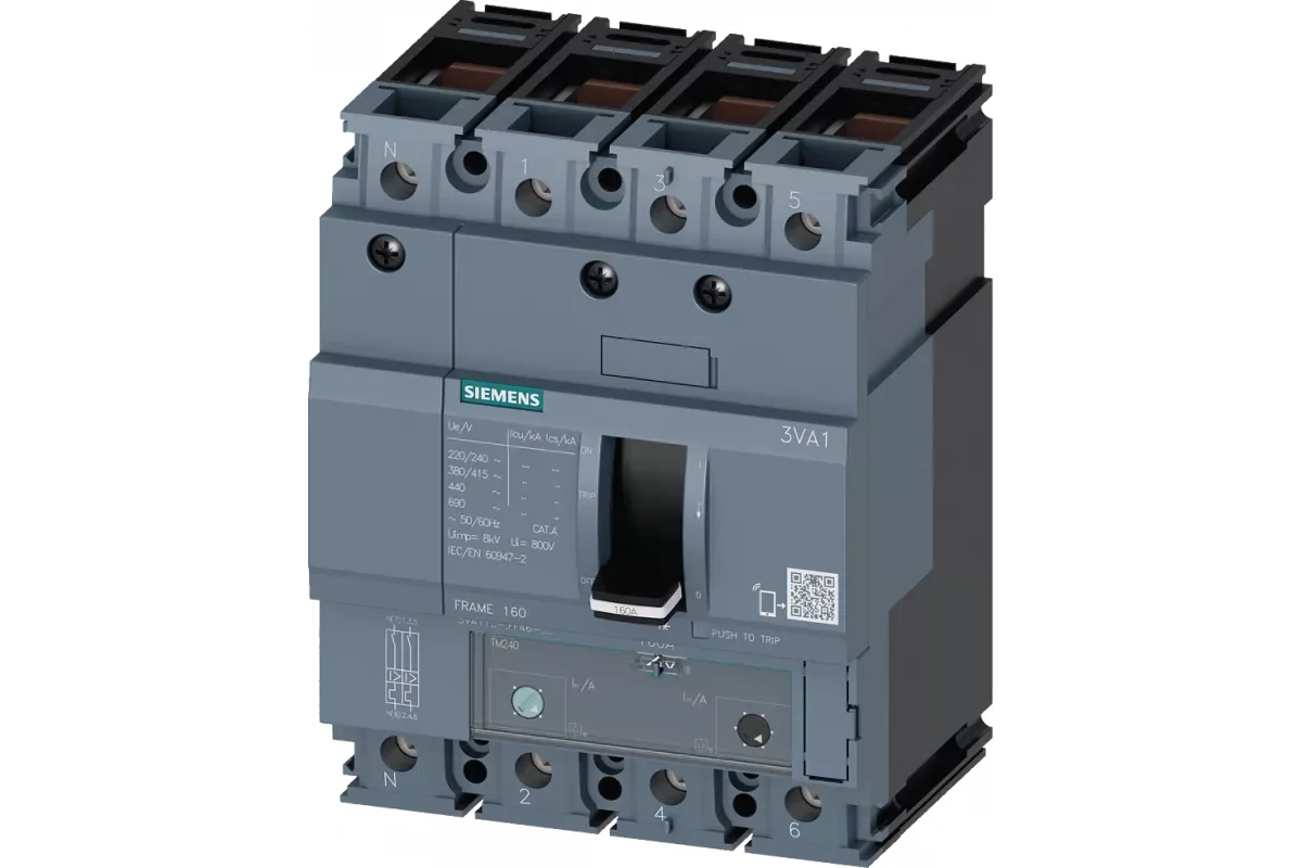 Siemens 3VA1112-3FD42-0AA0 — 3VA автоматические выключатели в литом корпусе до 250 A