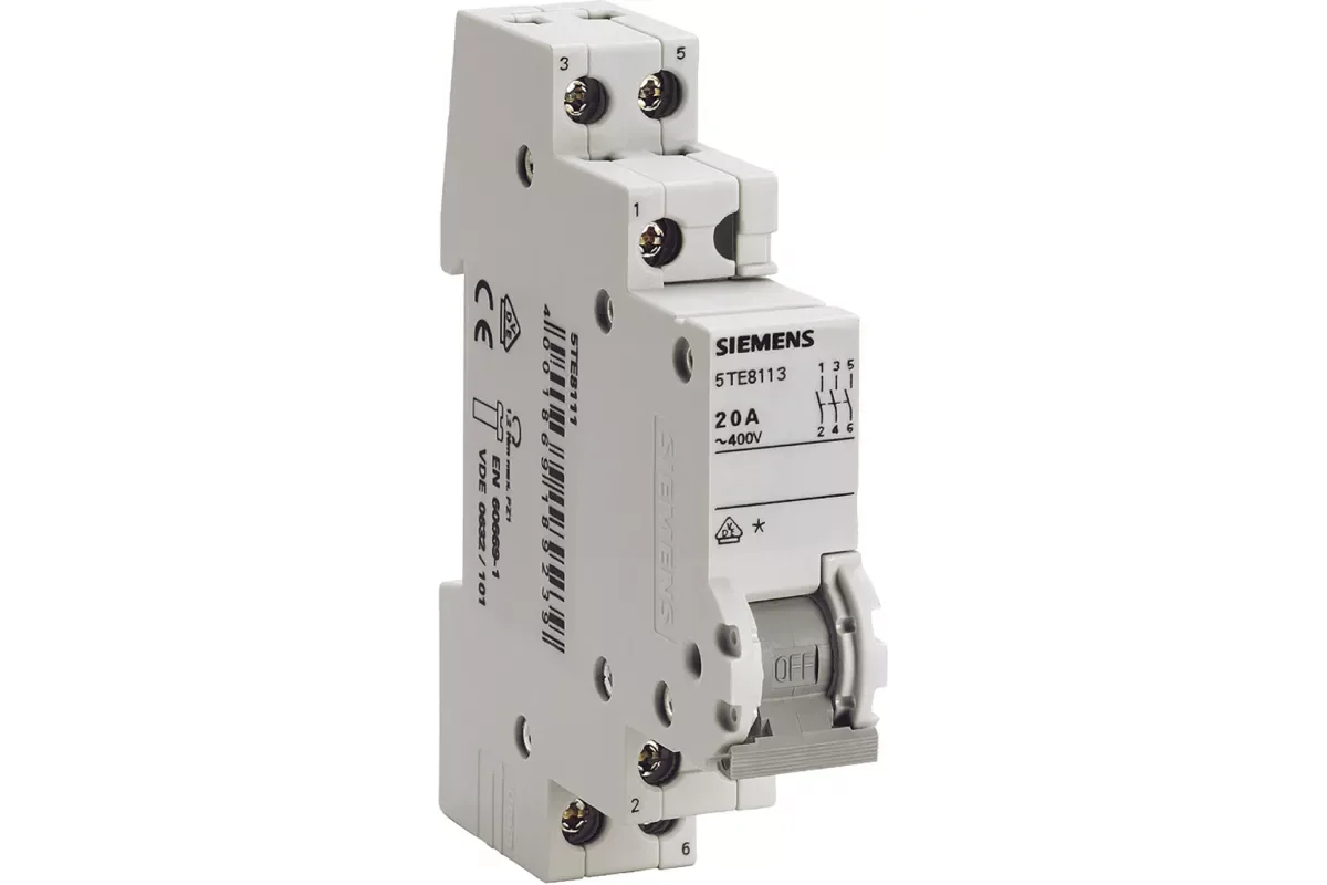 Siemens 5TE8113 — Выключатели нагрузки ON/OFF 5TE8