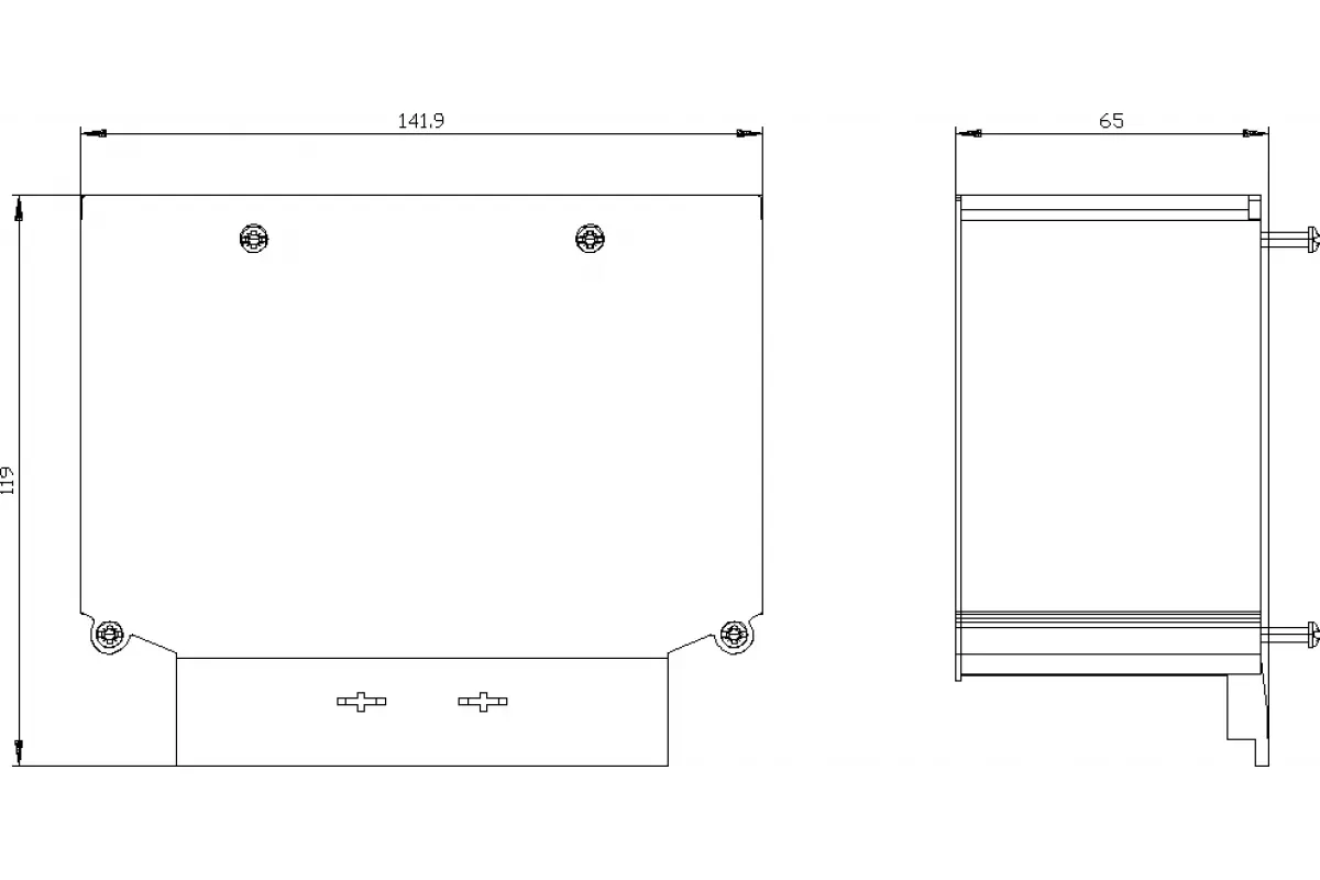 Siemens 3VA9154-0KB04 — Крышка клеммника длинн