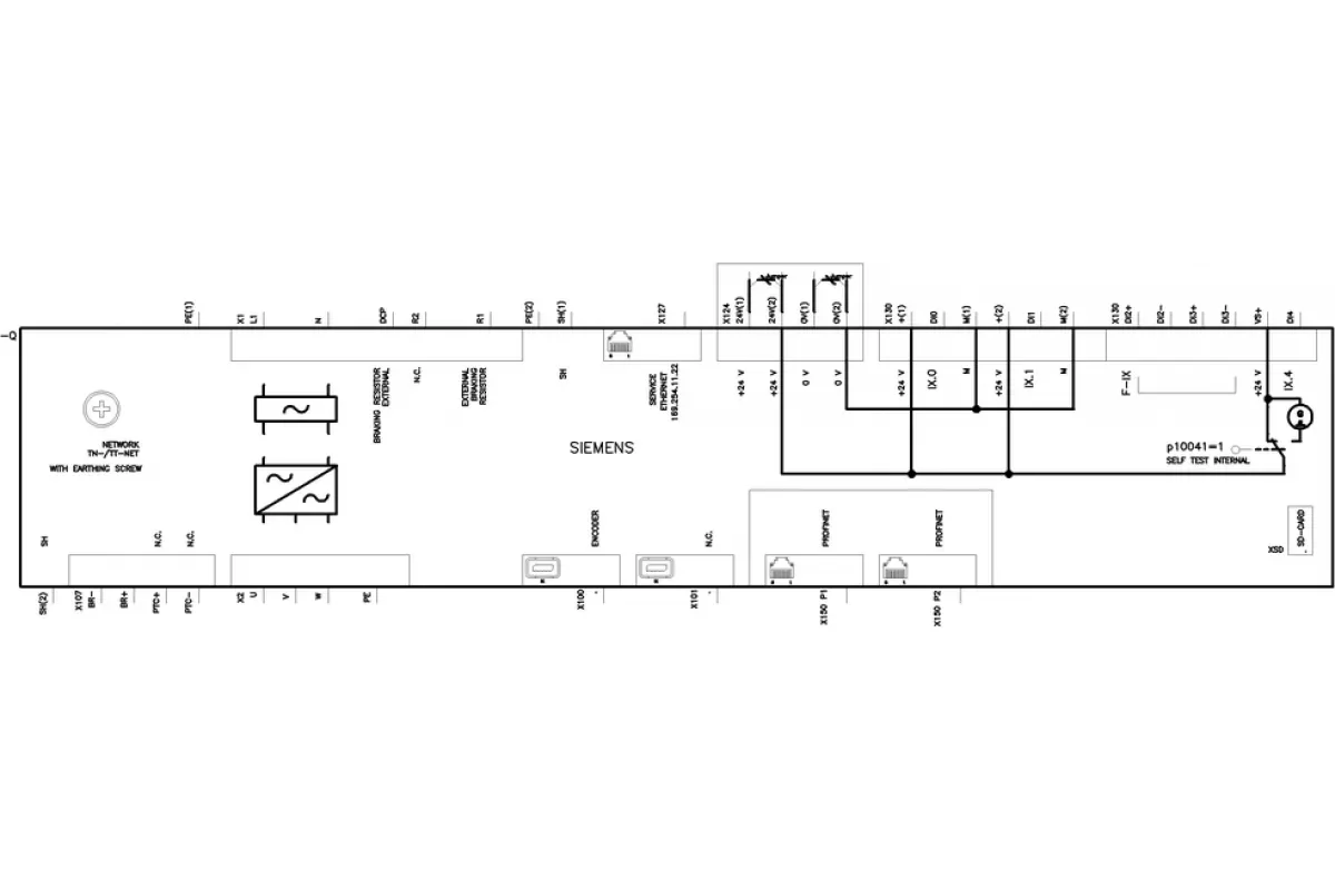 Siemens 6SL5310-1BE12-0DF0 — SINAMICS S210 входное напряжение