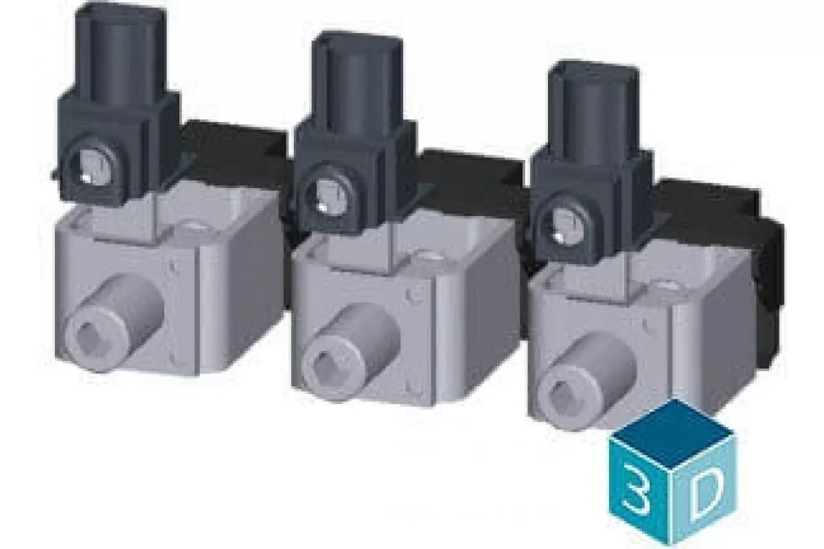 Siemens 3VA9143-0JH12 — Рамочная клемма с отводом напряжения для вспомогательных проводов