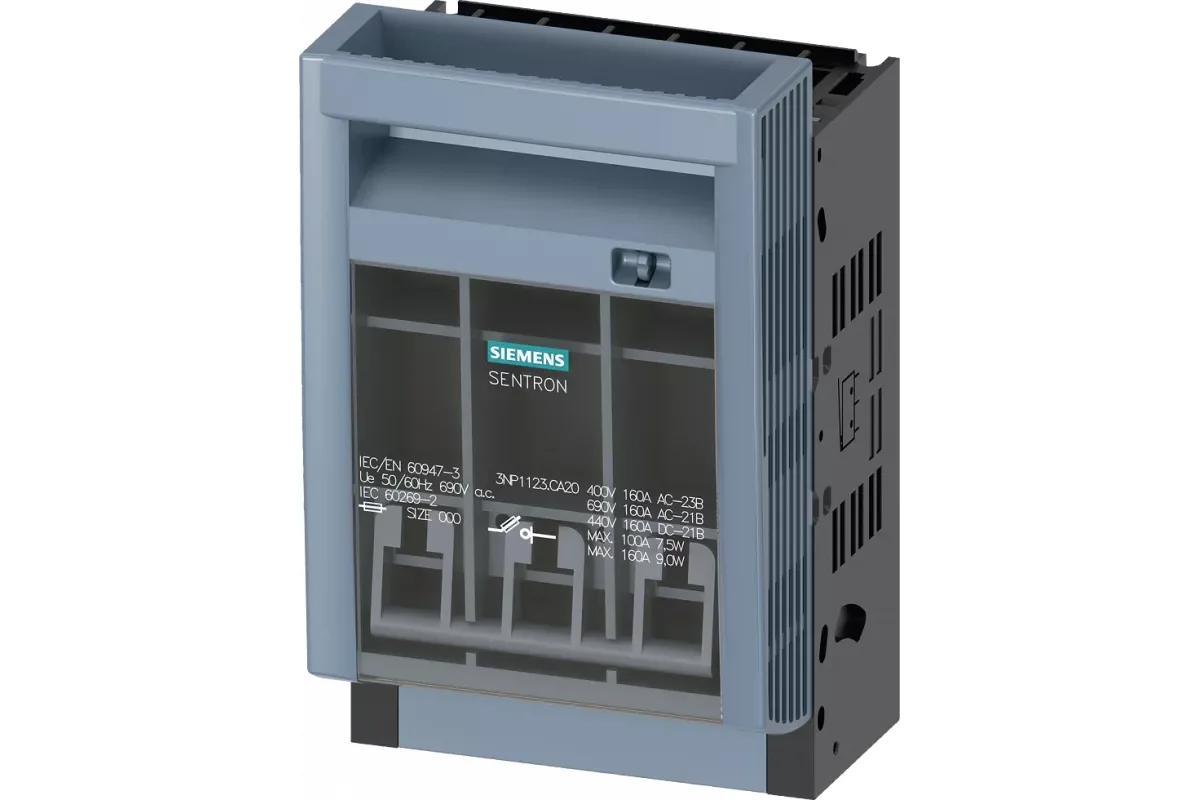 Siemens 3NP1123-1BC22 — Установка на монтажной панели