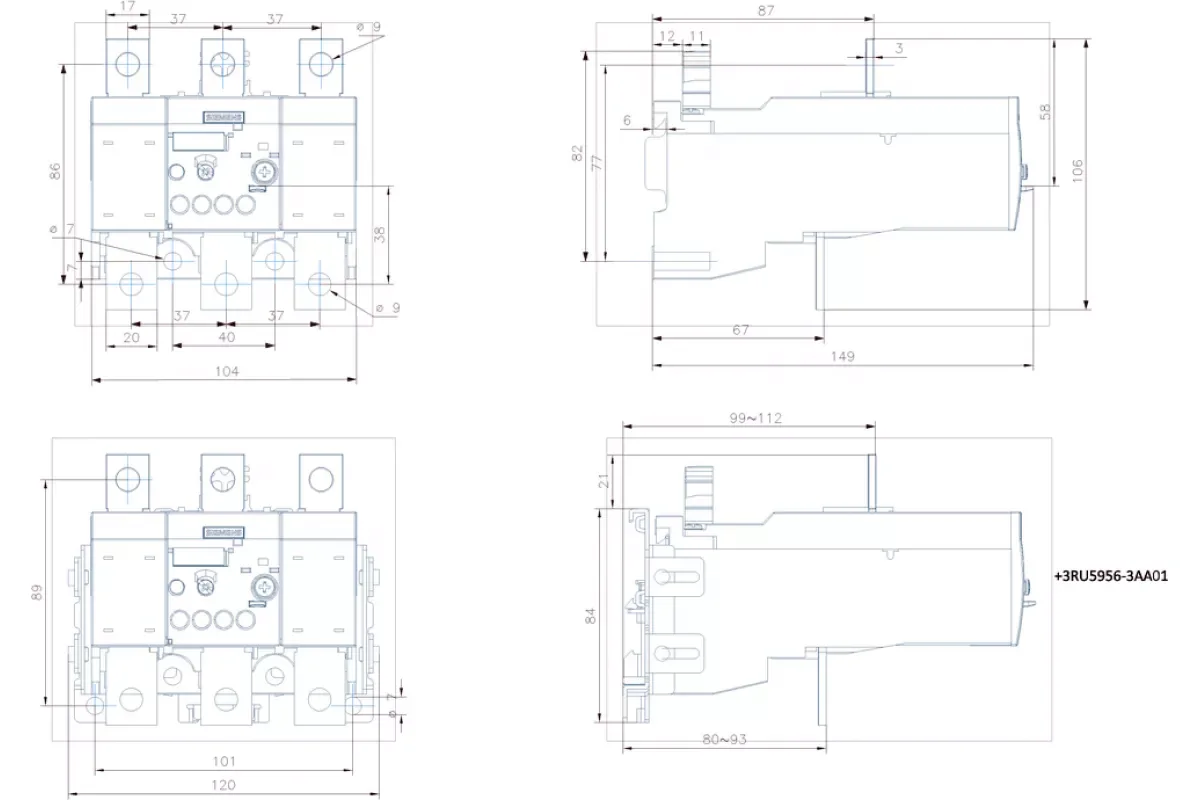 Siemens 3RU5156-3JB2 — промышленный компонент