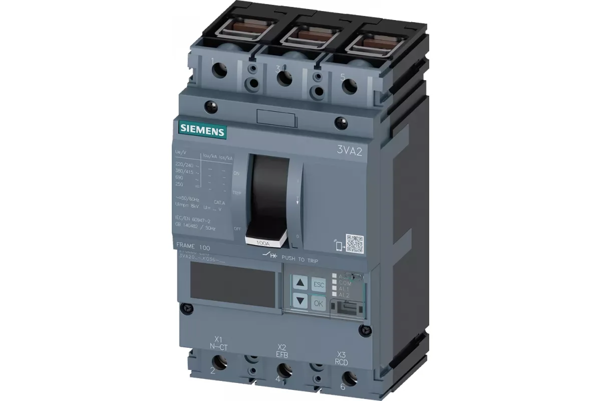 Siemens 3VA2063-8KP32-0AA0 — 3VA автоматические выключатели в литом корпусе до 250 A