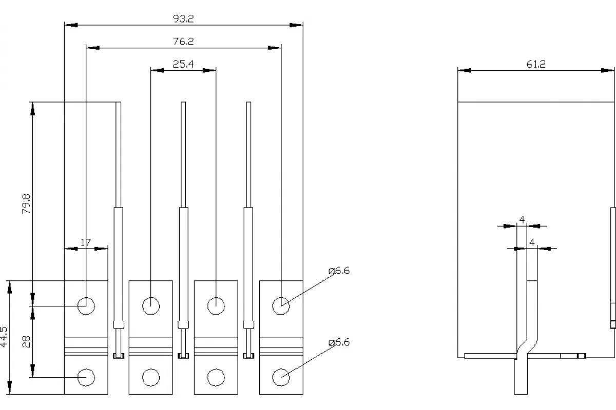 Siemens 3VA9154-0KB05 — Крышка клеммника расширен