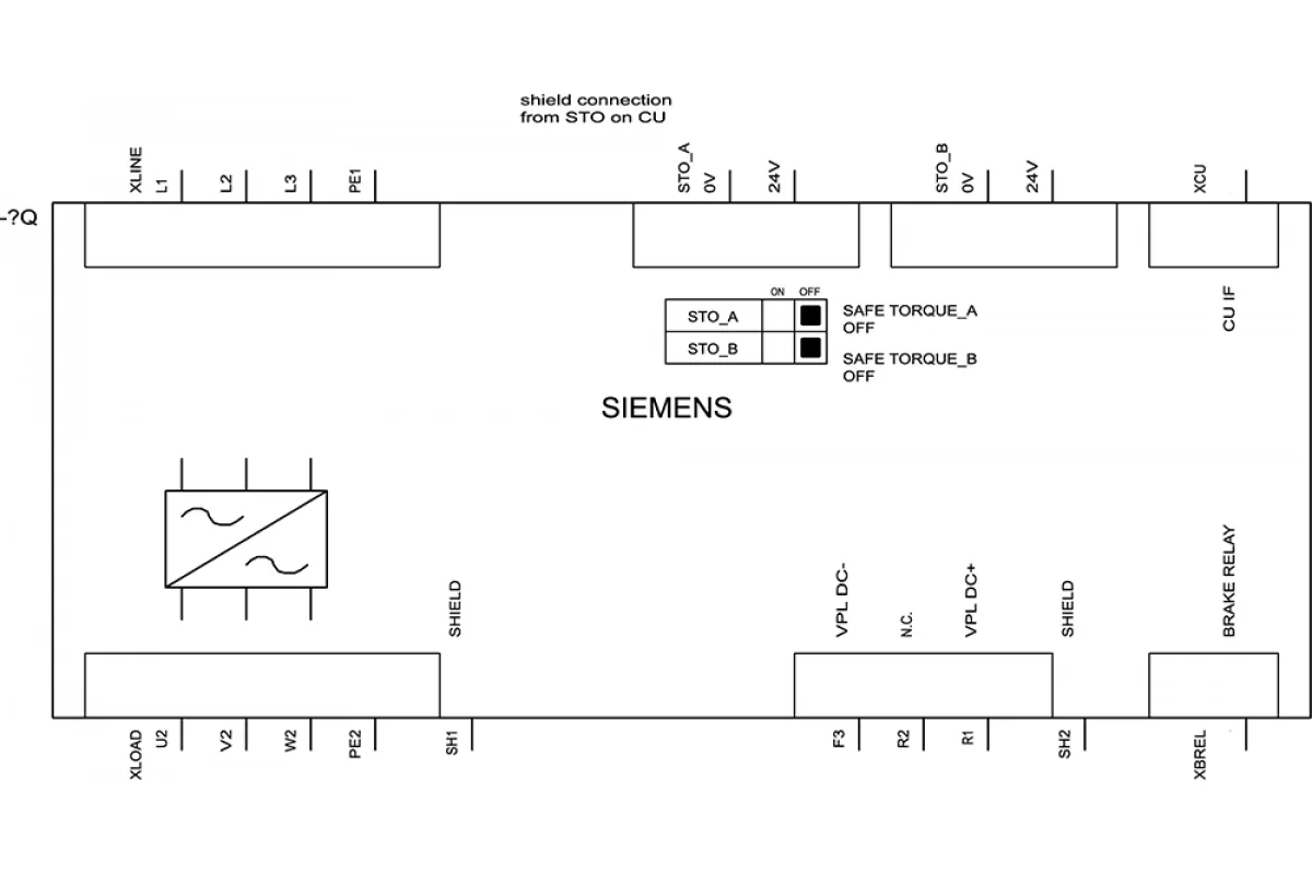 Siemens 6SL3310-1PE33-0AA0 — Sinamics g120p силовой модуль