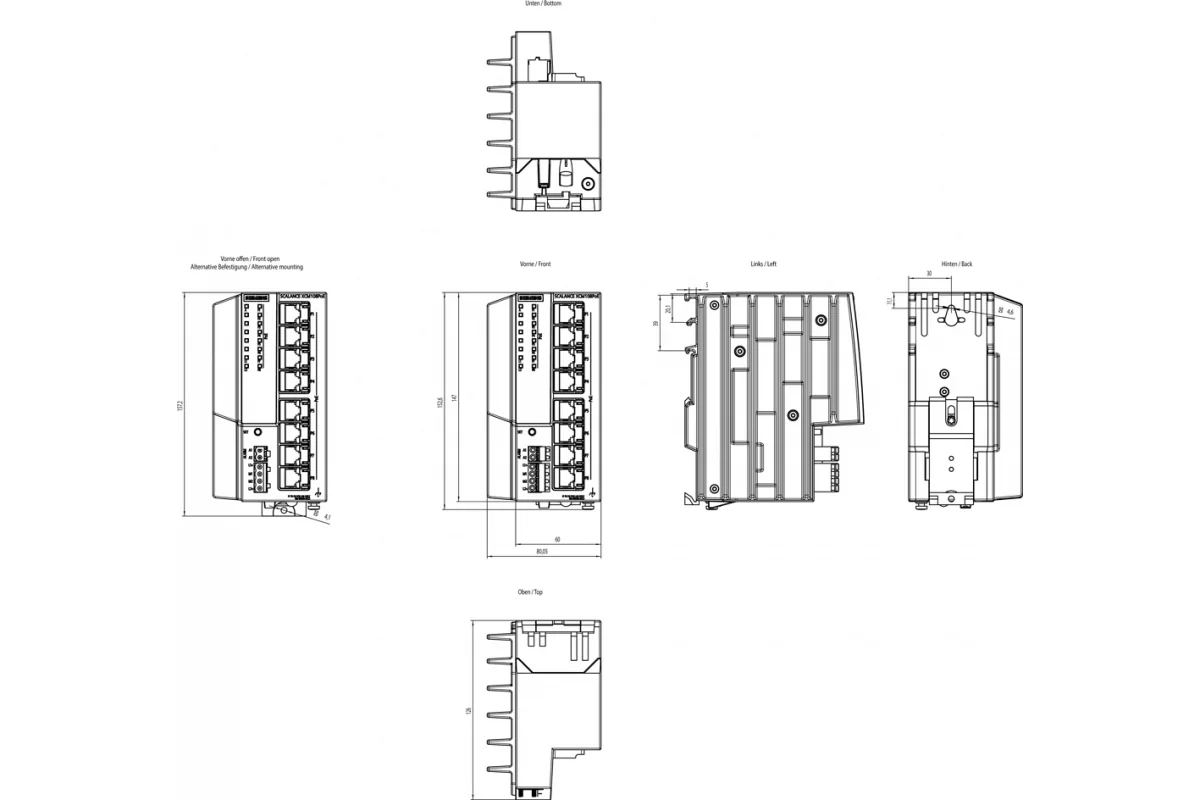 Siemens 6GK5108-0PA00-2AC2 — промышленный компонент
