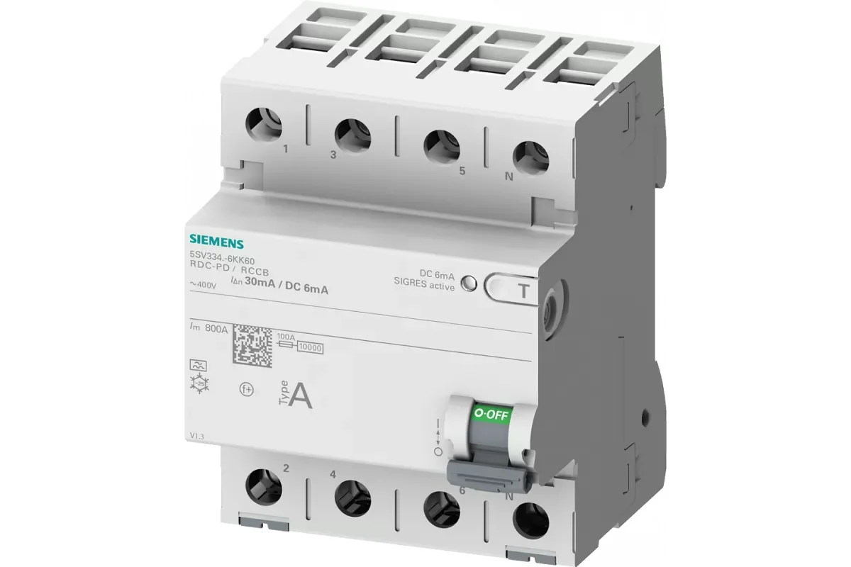Siemens 5SV3342-4KK14 — УЗО - устройства защитного отключения