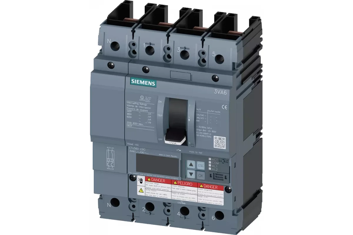 Siemens 3VA6140-8JQ41-0AA0 — Автоматический выключатель