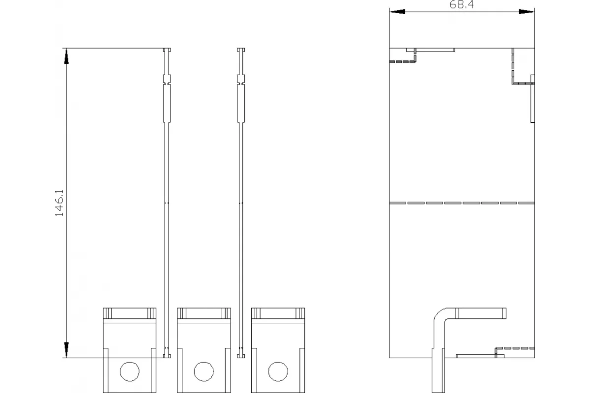 Siemens 3VA9223-0JF60 — Клемма для круглого провода медн