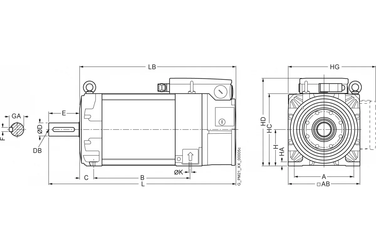 Siemens 1PH8165-1DD03-1LA1 — 1PH8 для SINAMICS S120 для производственных машин