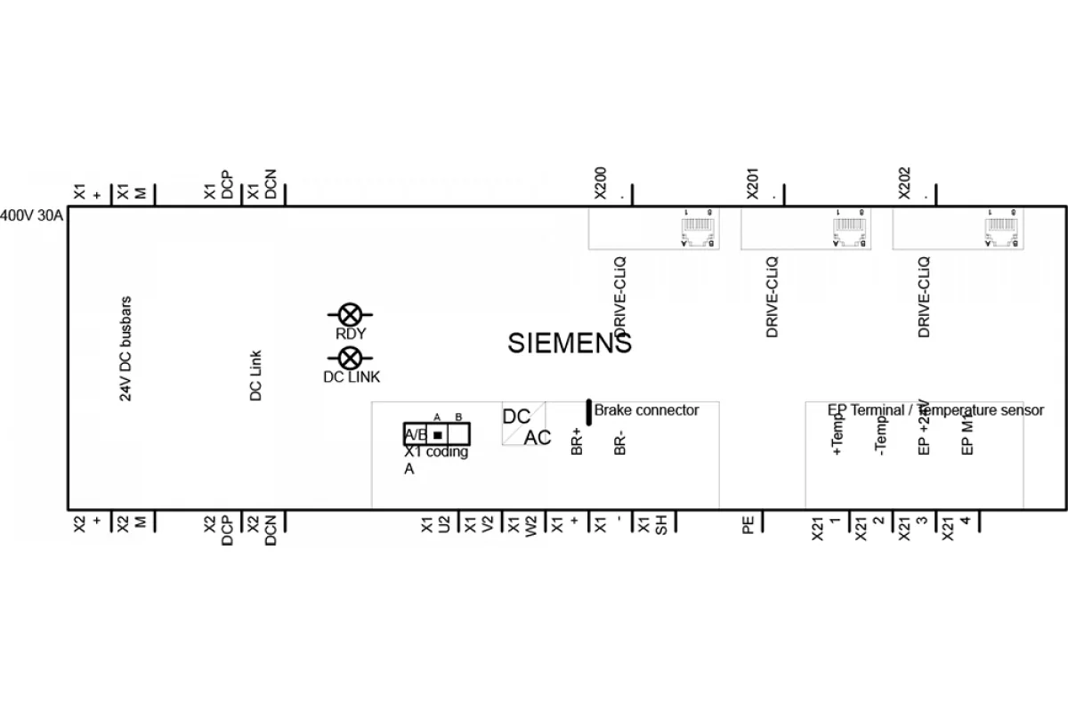 Siemens 6SL3120-1TE23-0AA1 — промышленный компонент