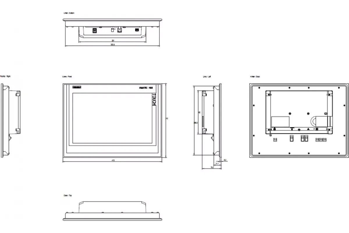 Siemens 6AV6645-7CX04-1WP0 — Настенное крепление для мобильных панелей mobile panel