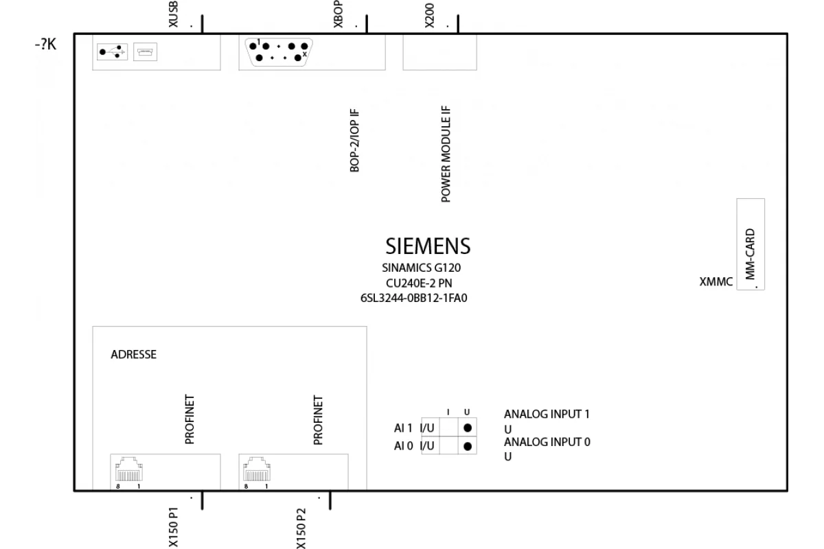 Siemens 6SL3243-0BB30-1FA0 — Sinamics g120 блок управления