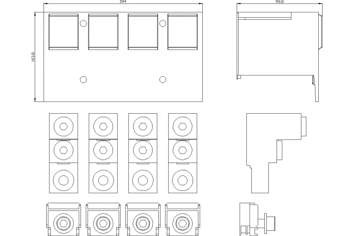 Siemens 3VA9474-0JC23 — Клемма для проводов круглого сечения