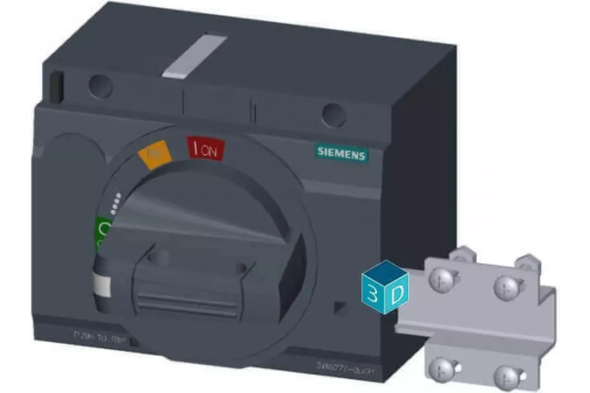 Siemens 3VA9277-0EK17 — Фронтальный поворотный привод для аварийного отключения мэк