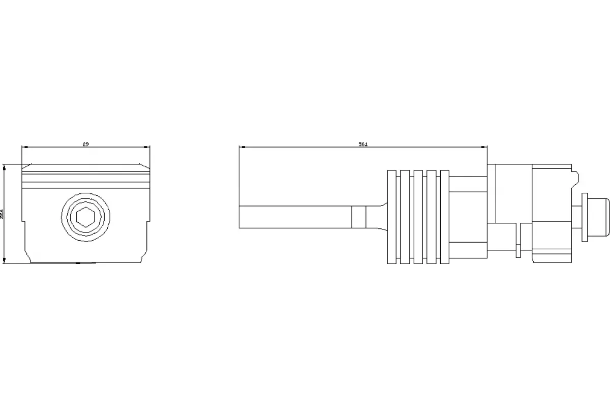 Siemens 3VA9204-0QE00 — Задняя клемма плоская