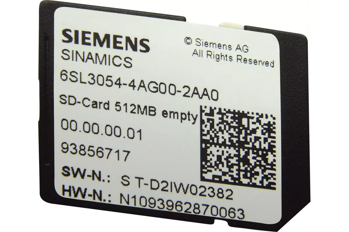 Siemens 6SL3054-4FB00-2BA0 — Sinamics s210 sd карта