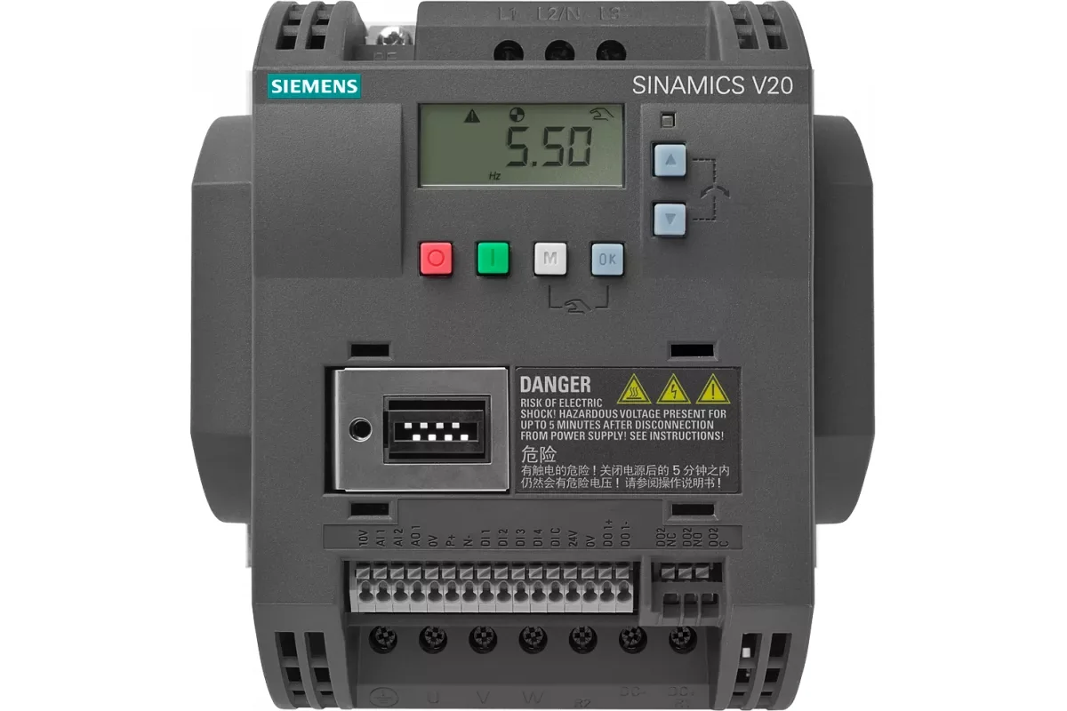 Siemens 6SL3210-5BE13-7UV1 — компонент приводной техники