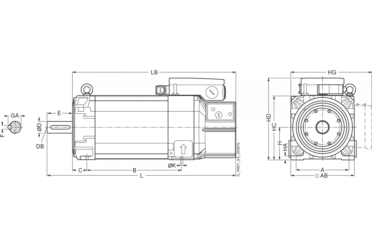 Siemens 1PH8165-1DG03-2BA1 — 1PH8 для SINAMICS S120 для производственных машин
