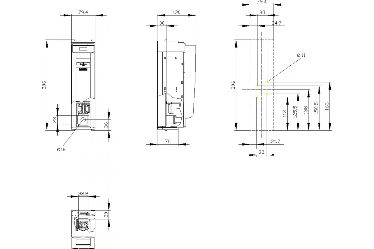 Siemens 3NP1151-1DA10 — 3NP1 - Для промышленного применения и Распределения Энергии