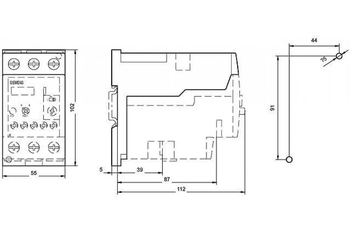 Siemens 3RU1936-3AA01 — Адаптер для типоразмерА